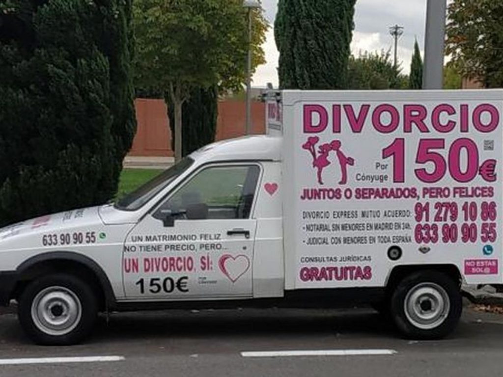 Las furgonetas de divorcio en España
