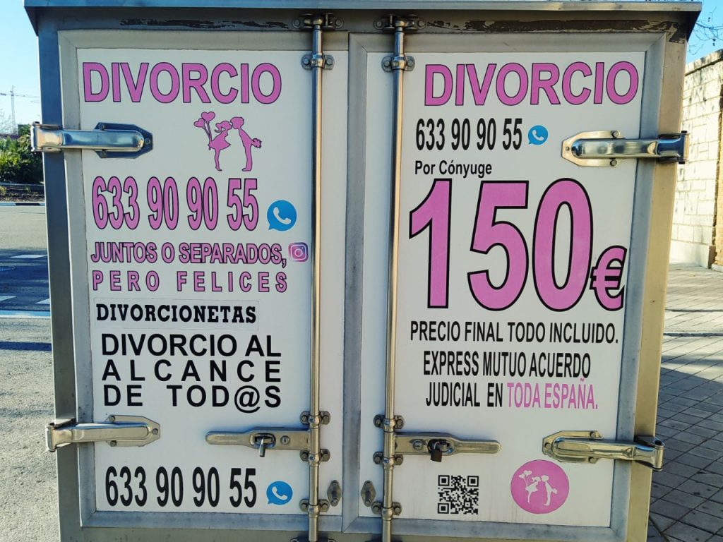 Cuánto cuesta una separación o divorcio express amistoso en España